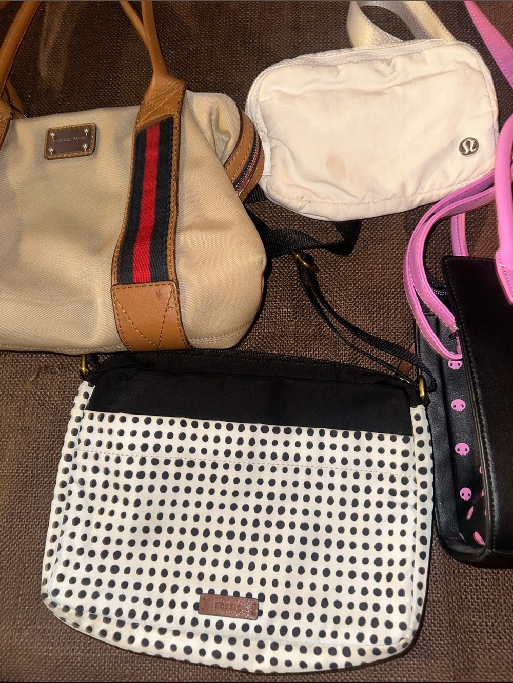 4 all season Bags Lot Michael Kors lounge fly fossil Lululemon